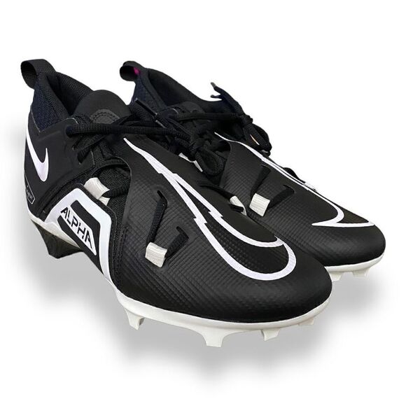 Nike Alpha Menace Pro 3 Black White Football Cleats CT6649-001 Mens size 11 - Picture 4 of 6